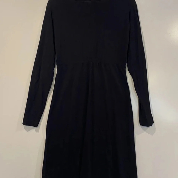 ISDA & Co Womens Size Small Black Long Sleeve Jersey Knit Dress (263) - Picture 2 of 5